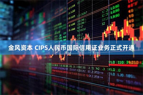 金风资本 CIPS人民币国际信用证业务正式开通