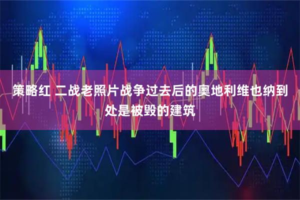 策略红 二战老照片战争过去后的奥地利维也纳到处是被毁的建筑